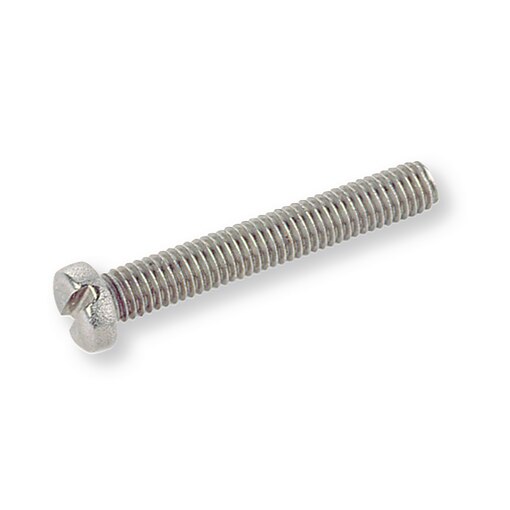 Vis métaux tête cylindrique fendue DIN 84 5x16 inox A2